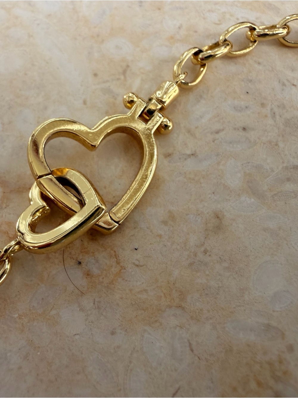 Gorjana Gold Double Heart Link Bracelet